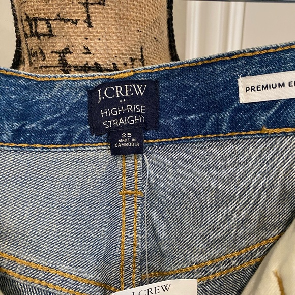 J. Crew High Rise Straight Jeans - Picture 3 of 5